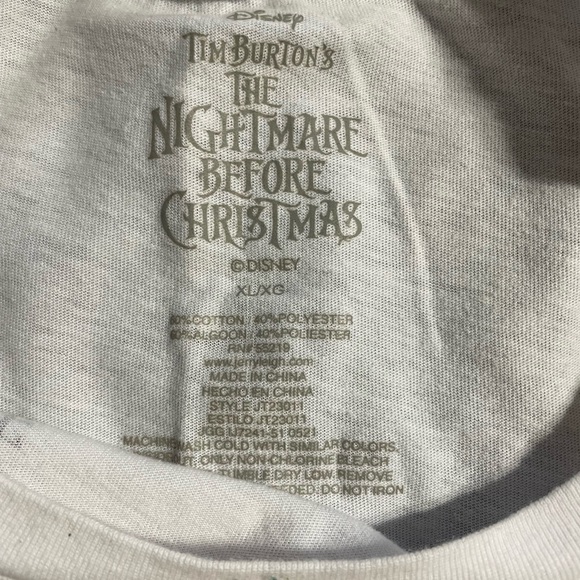 Disney White The Nightmare Before Christmas Shirt - Picture 2 of 2